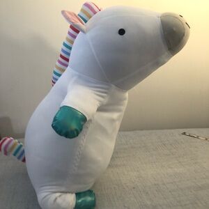 Pillowfort soothing weighted rainbow horse throw pillow